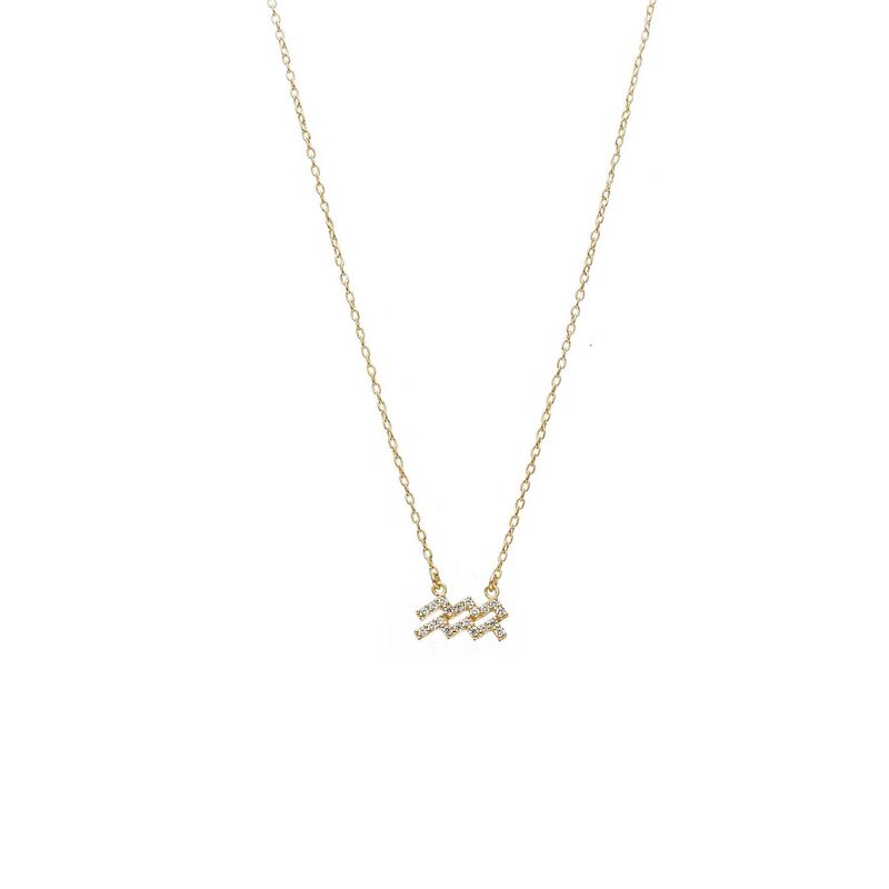 Silk & Steel Aquarius Necklace image number 0